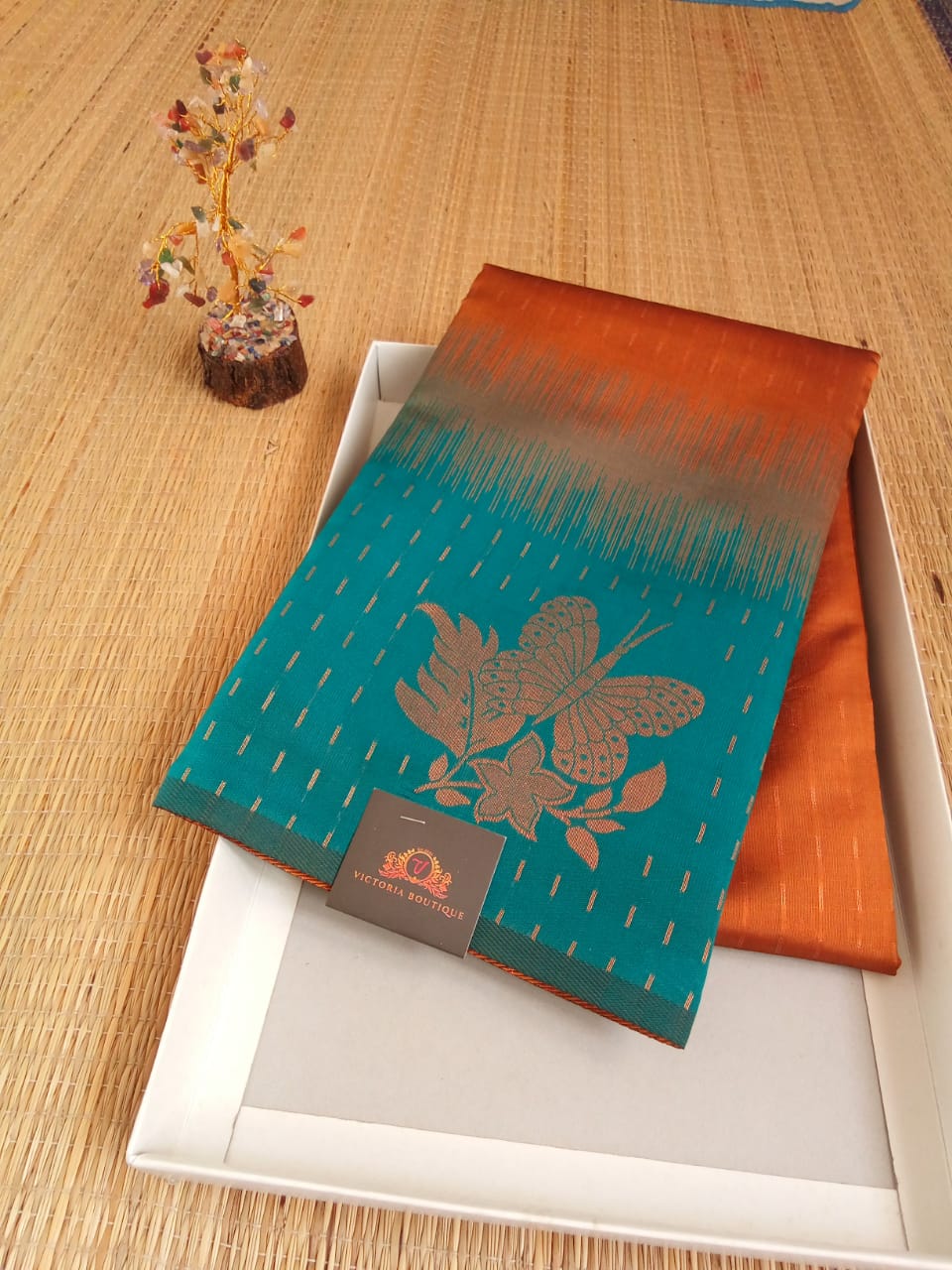 Dye-and-Dye Soft Silk Saree